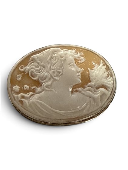 Broche Mandile 1922 Mujer Cammei  in Plata Conchiglia 2MSPCM180 - 2MSPCM180